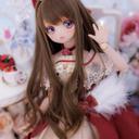 BJD 1/3 1/4  1/6人形 ドール用ウィッグ カツラ 耐熱 ハンドメイドzxww-25