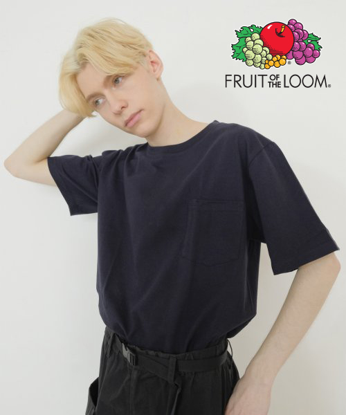 フルーツオブザルーム/FRUIT OF THE LOOM 7oz 天竺 無地ポケットTシャツ