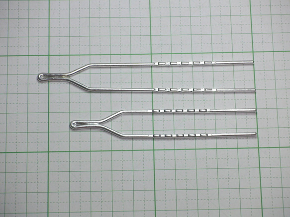 かんざしの足＊2本／サイズを選択★簪パーツ