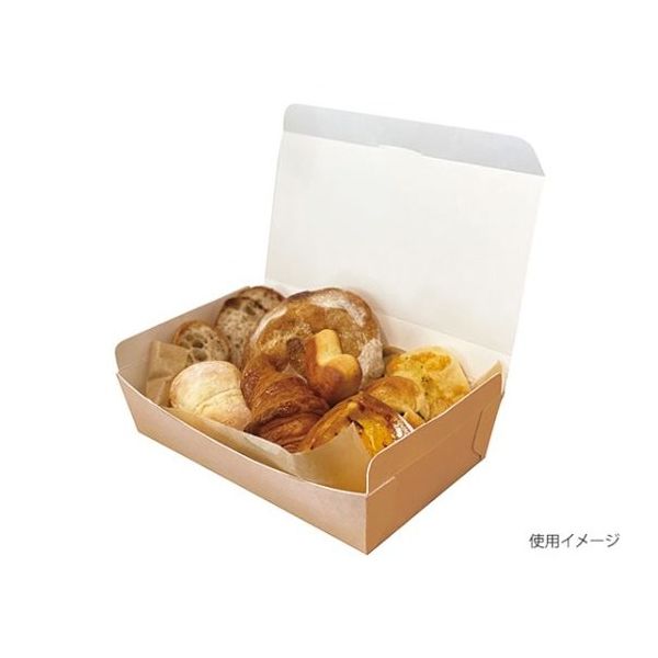 ヤマニパッケージ 軽食用 フードBOX L 100枚 10-400 1ケース(100枚) 67-7138-16（直送品）