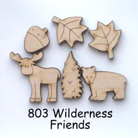 【USAボタン】Wilderness Friends【ff0803】