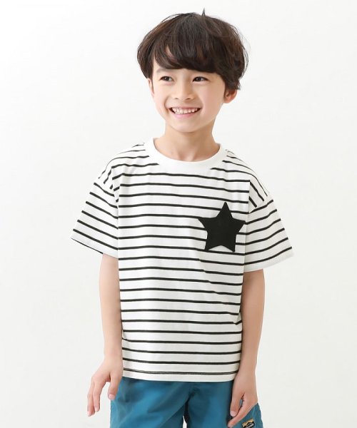 名札穴あかない 半袖Tシャツ 子供服 キッズ ベビー 男の子 女の子 トップス 半袖Tシャツ Tシャツ