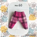 ねんどろいどどーる　服　ウエストがゴムのピンク色パンツ　no.60