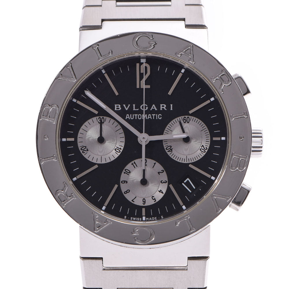 BVLGARI ブルガリブルガリブルガリ38 クロノグラフ  メンズ SS 腕時計 BB38SSCH  中古