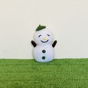 苔田かえる作‼️雪だるまのあみぐるみ(みみぐるみ)