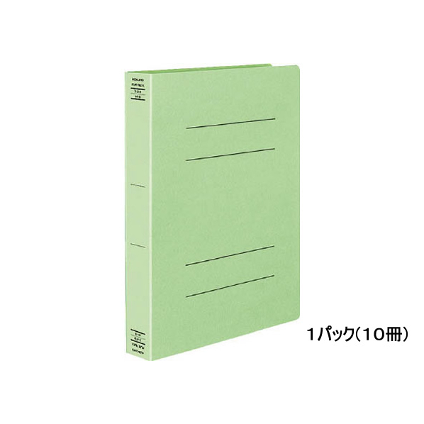 コクヨ フラットファイルX(スーパーワイド) A4タテ とじ厚40mm 緑 10冊 1箱(10冊) F882127-ﾌ-X10G