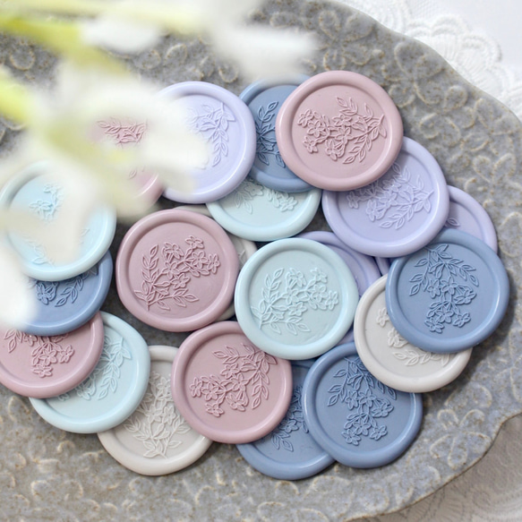 Wax seal stamp │ 茉莉花 / Jasmine │ シーリングスタンプ【25mm】