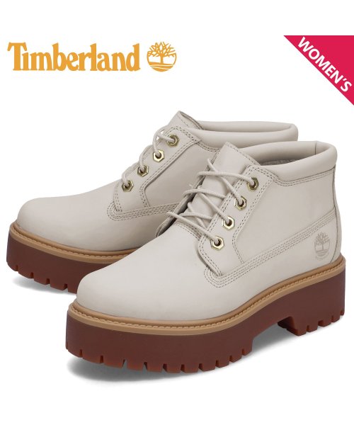 ティンバーランド Timberland ブーツ チャッカ レディース 防水 ウォータープルーフ STONE STREET MID LACE WATERPROO