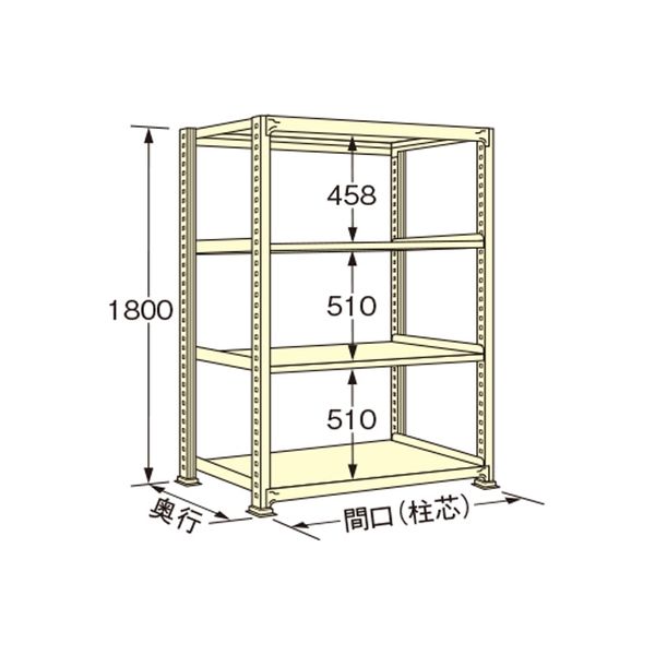 扶桑金属工業 【車上渡し】 中量ラック WM1809K