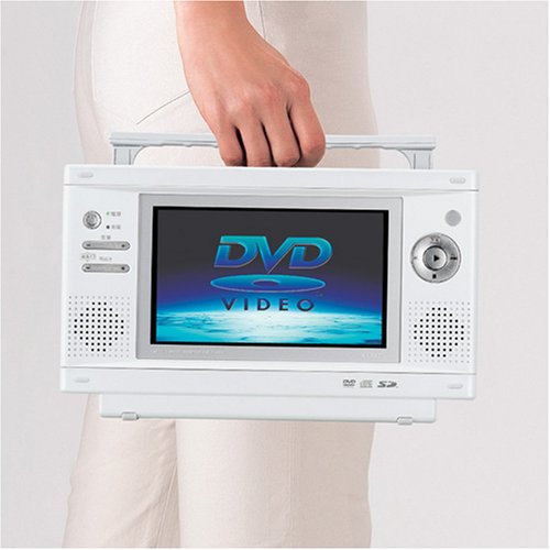 TWINBIRD 防水DVDプレーヤー ホワイト VD-J712W【中古品】