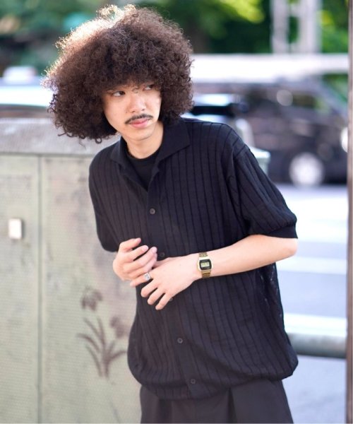 【ALLEGE / アレッジ】LINEN SS KNIT SHIRT