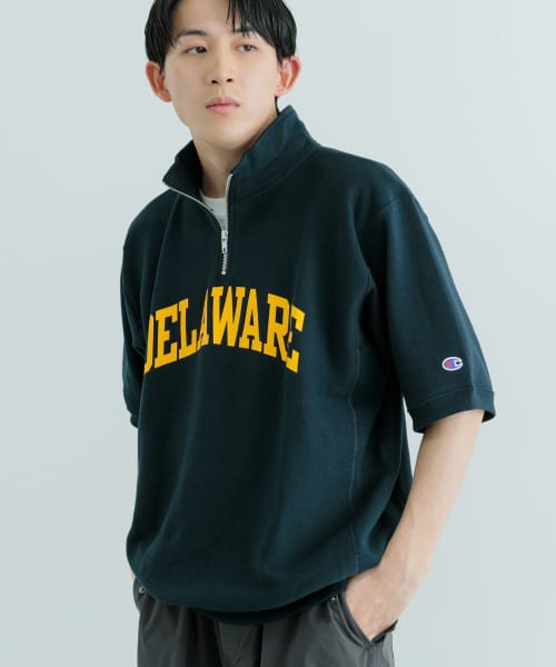 Champion　RW Half Zip SS Sweat Z007