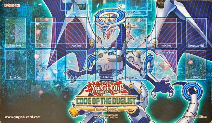 プレイマット『ファイアウォールドラゴン(CODEOFTHEDUELISTSNEAKPEEK)』【-】{-}《プレイマット》