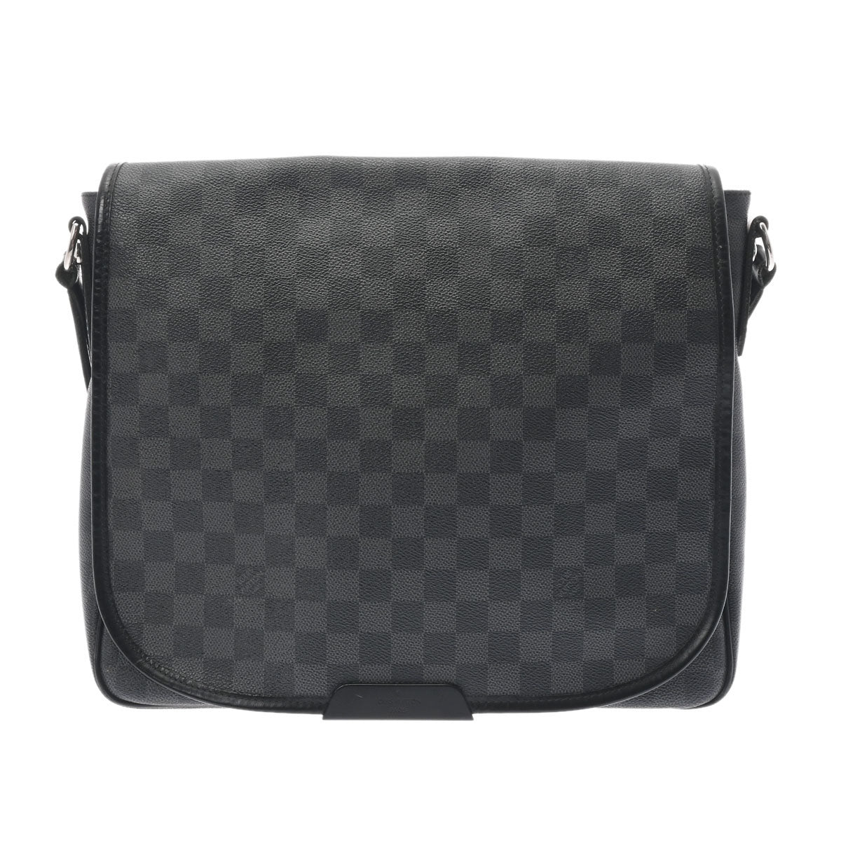 LOUIS VUITTON ルイヴィトン ダミエ グラフィット ダニエルMM 黒/グレー N58029 メンズ ダミエグラフィットキャンバス ショルダーバッグ Bランク 中古 