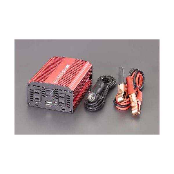 エスコ DC24V→AC100V/300W インバーター EA812JA-4D 1台（直送品）