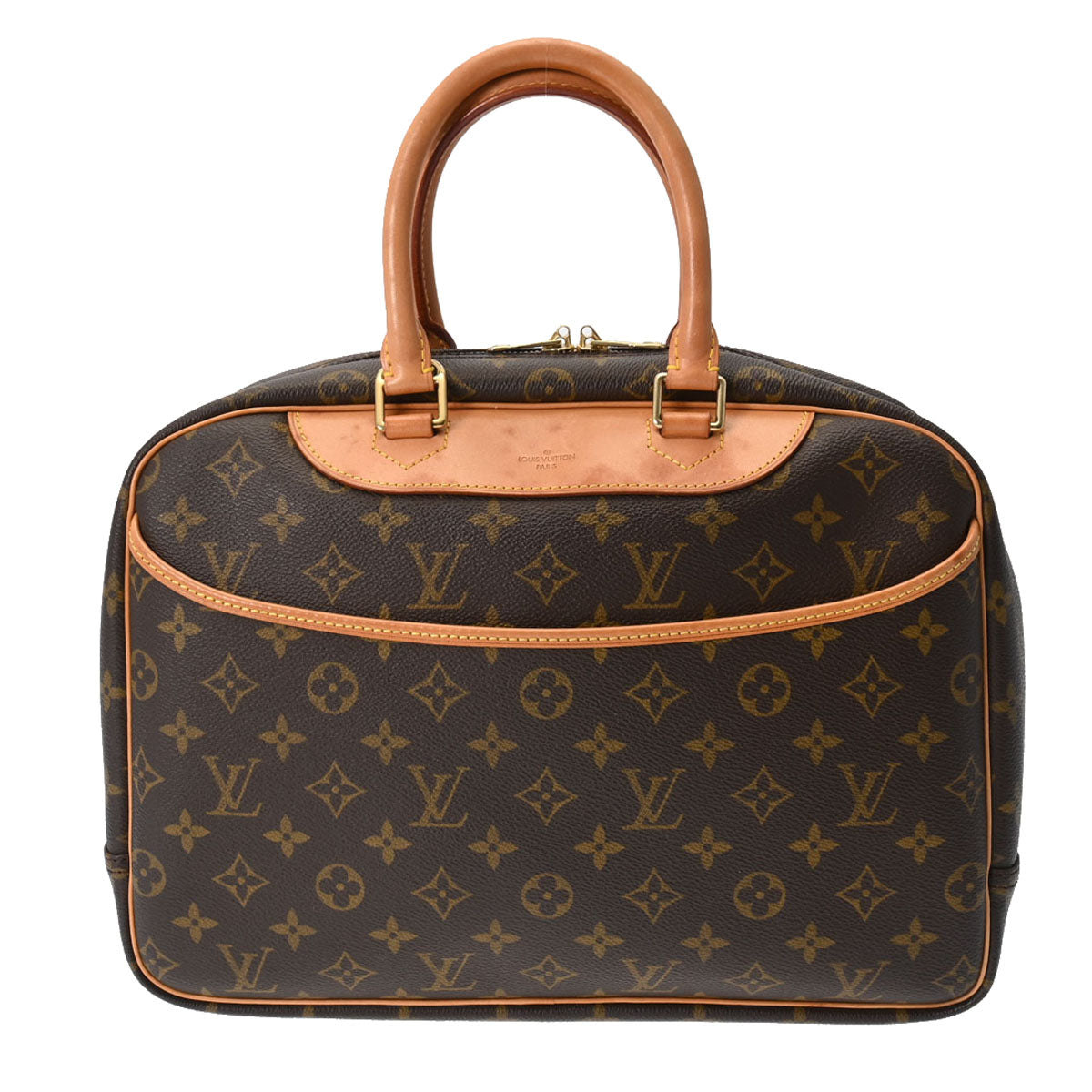 LOUIS VUITTON ルイヴィトン モノグラム ドーヴィル ブラウン M47270 レディース モノグラムキャンバス ハンドバッグ Bランク 中古 