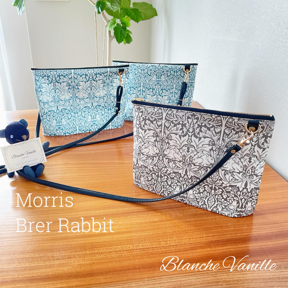 Morris モリス ラミネート ショルダーバッグ　サコッシュ　ポシェット　斜め掛けバッグ ブレアラビット WM25