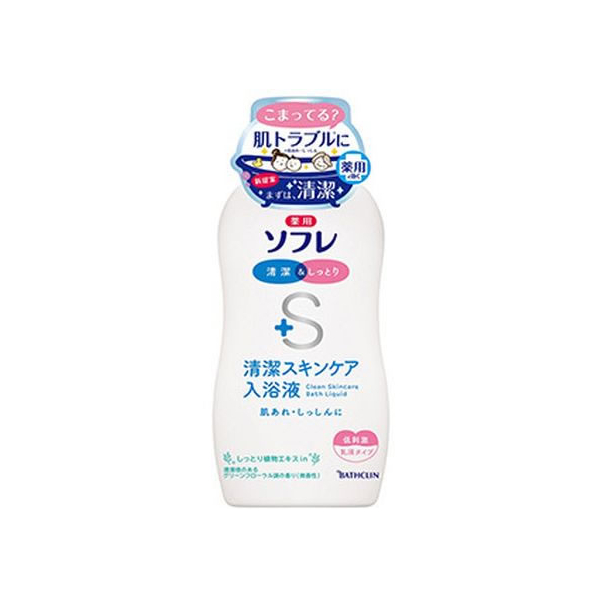 バスクリン 薬用ソフレ 清潔スキンケア入浴液 本体 720mL FCR6159