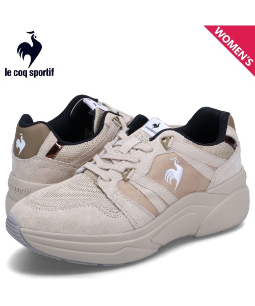 ルコック スポルティフ le coq sportif スニーカー LCS ブローニュ レディース 厚底 LCS BOULOGNE ブラウン QL3VJC01C