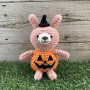 ハロウィンうさぎ(ピンク)