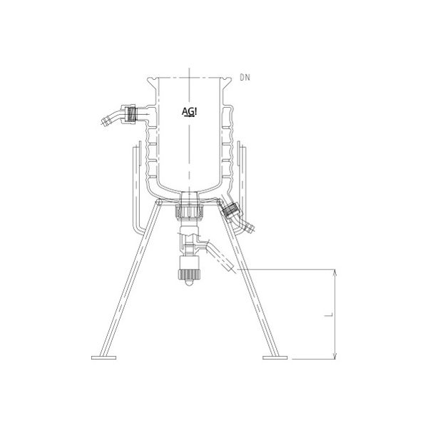 二重管式反応容器用架台 3984シリーズ