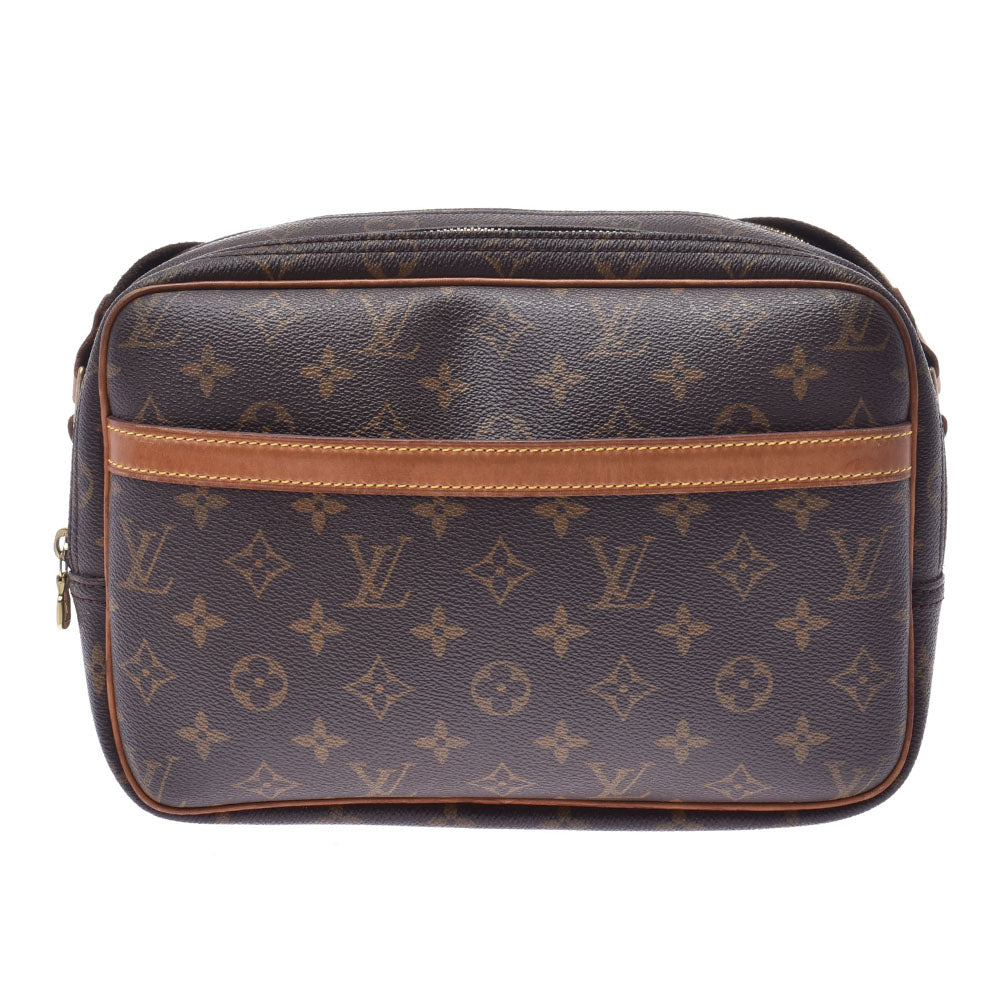 LOUIS VUITTON ルイヴィトンリポーターPM  14145 ブラウン ゴールド金具 ユニセックス モノグラムキャンバス ショルダーバッグ M45254  中古