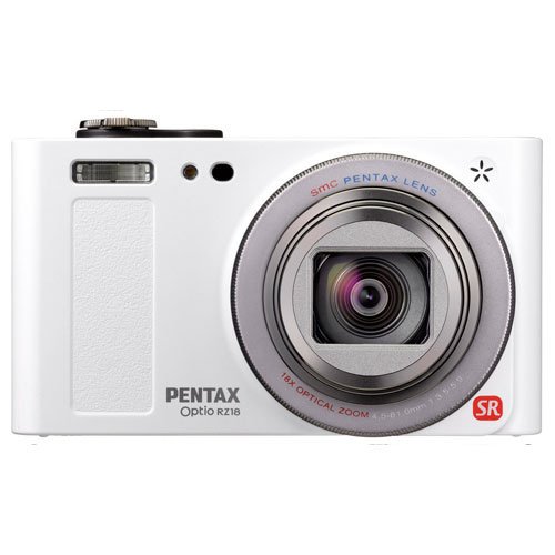 PENTAX デジタルカメラ Optio RZ18(パールホワイト)1600万画素 25mm 光学18倍 小型軽量 OPTIORZ18WH【中古品】