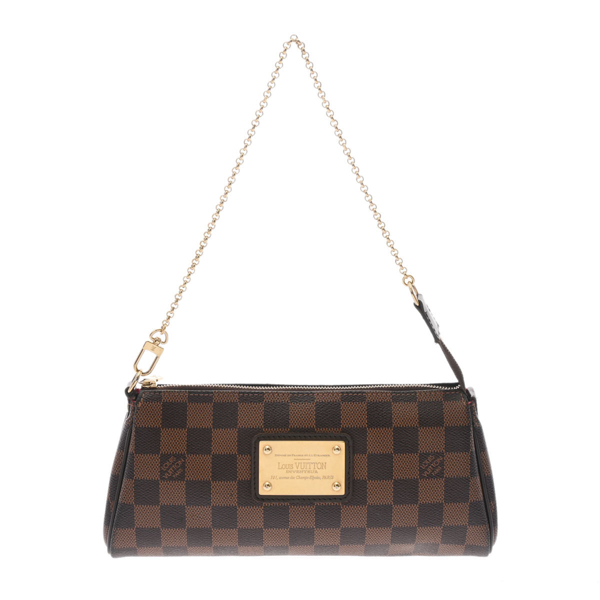 LOUIS VUITTON ルイヴィトン ダミエ エヴァ ブラウン N55213 レディース ダミエキャンバス ショルダーバッグ ABランク 中古 