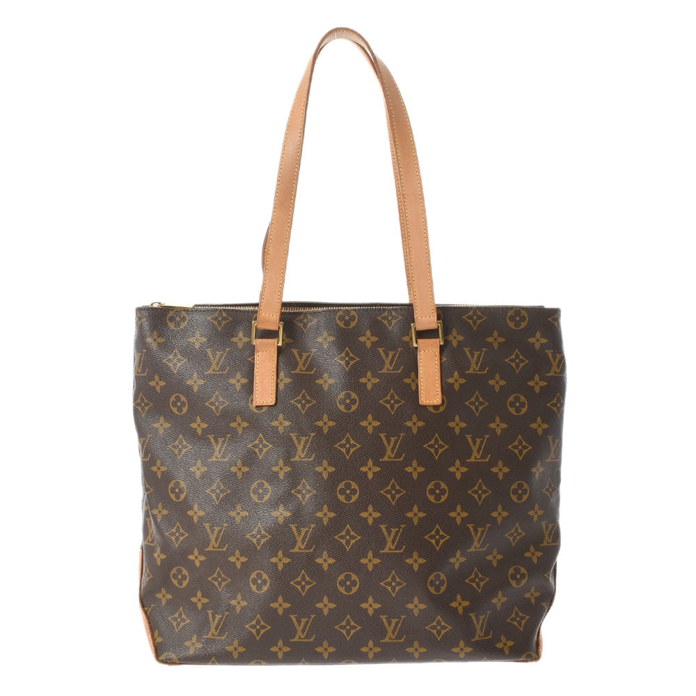 LOUIS VUITTON ルイヴィトン モノグラム カバ・メゾ ブラウン M51151 ユニセックス モノグラムキャンバス トートバッグ Bランク 中古 