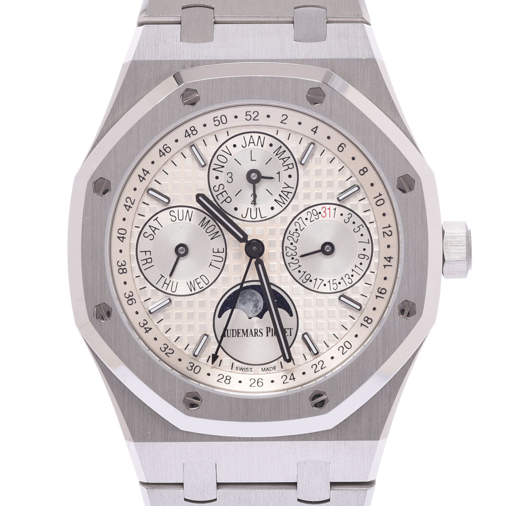 AUDEMARS PIGUET オーデマピゲ ロイヤルオーク パーペチュアル 裏スケ 26574ST.00.1220ST.01 メンズ SS 腕時計 自動巻き シルバー文字盤 Aランク 中古 