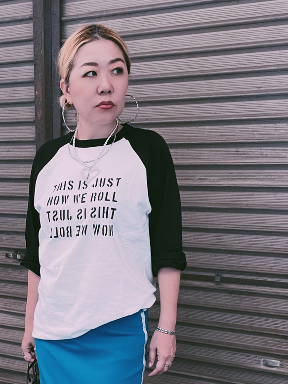 【希少ラグランT・大人なコーデ】How we roll ラグラン7分Tシャツ