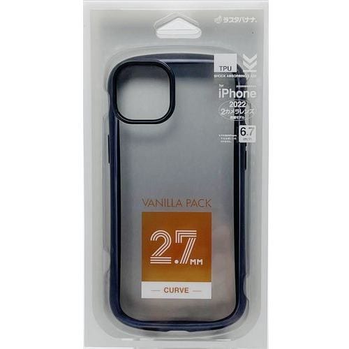 ラスタバナナ 7226IP267TP iPhone 14 Plus VANILLA PACK TPUケース メタルフレーム 2.7mm curve BK ブラック