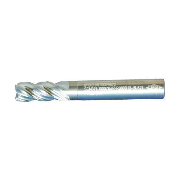 Performance-Endmill-Titan 4枚刃 内部給油 SCM391J-1000Z04R-F0020HA-HU621 775-4477（直送品）