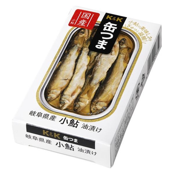 国分グループ本社 K&K 缶つま 岐阜県産 小鮎油漬け 55g x12 4901592927859 1セット(12個)（直送品）