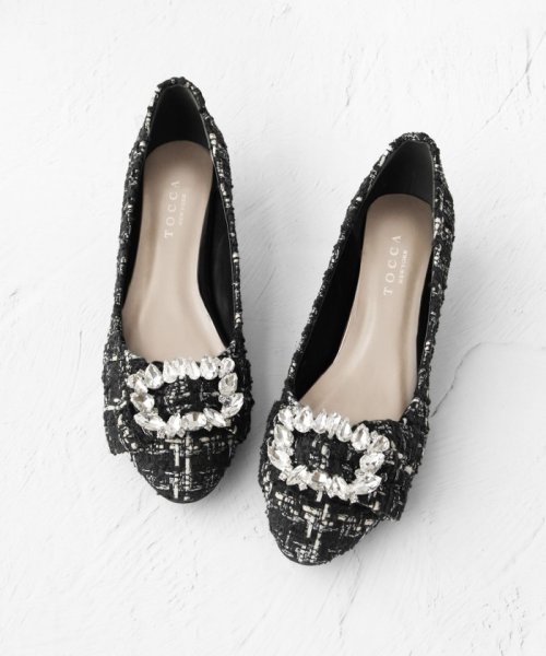 【WEB限定カラーあり】BIJOUX RIBBON PUMPS パンプス