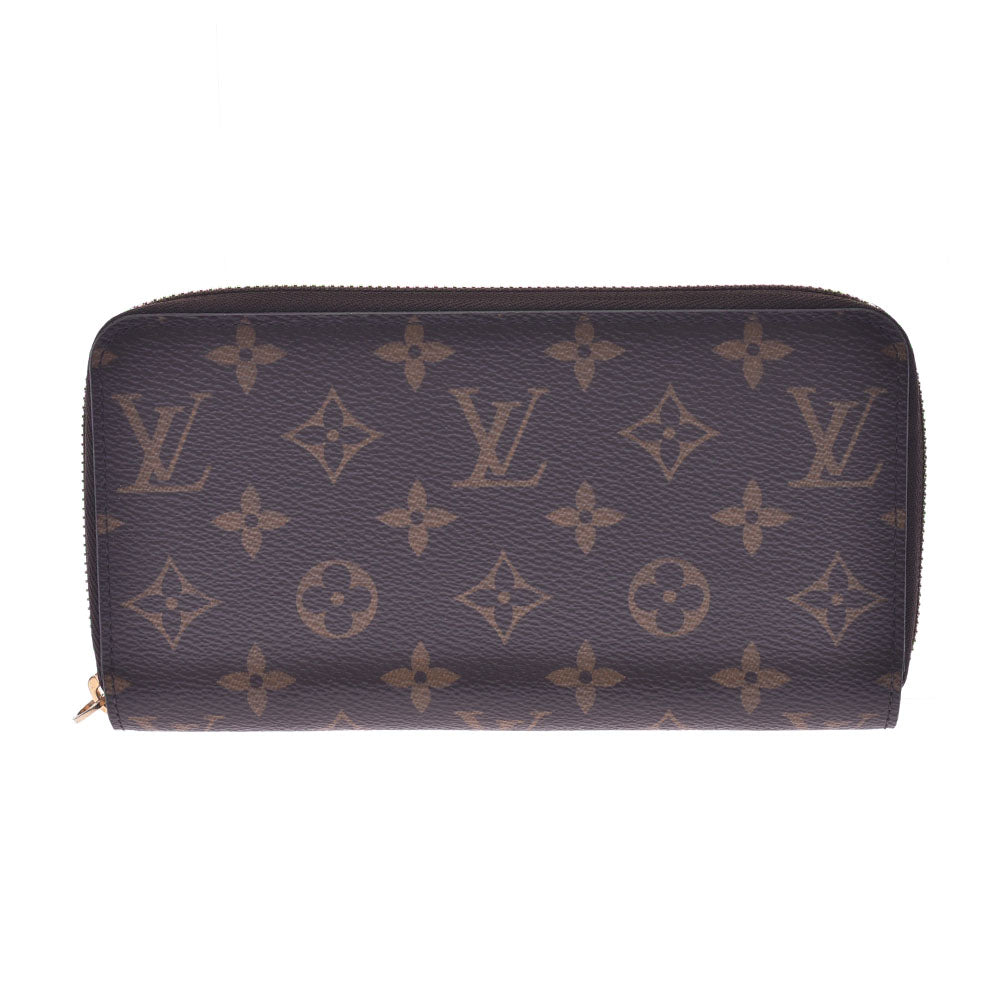 LOUIS VUITTON ルイヴィトン モノグラム ジッピーウォレット ブラウン M42616 ユニセックス モノグラムキャンバス 長財布 ABランク 中古 