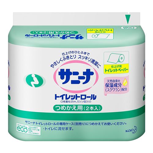 花王(Kao) サニーナ トイレットロール つめかえ用 （2本入) 【衛生用品】