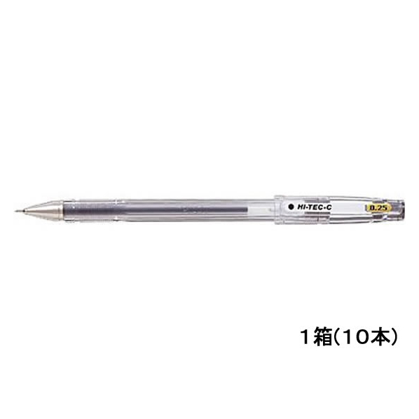 パイロット ハイテックC025 超激細0.25mm 黒 10本 F189663-LH-20C25-B