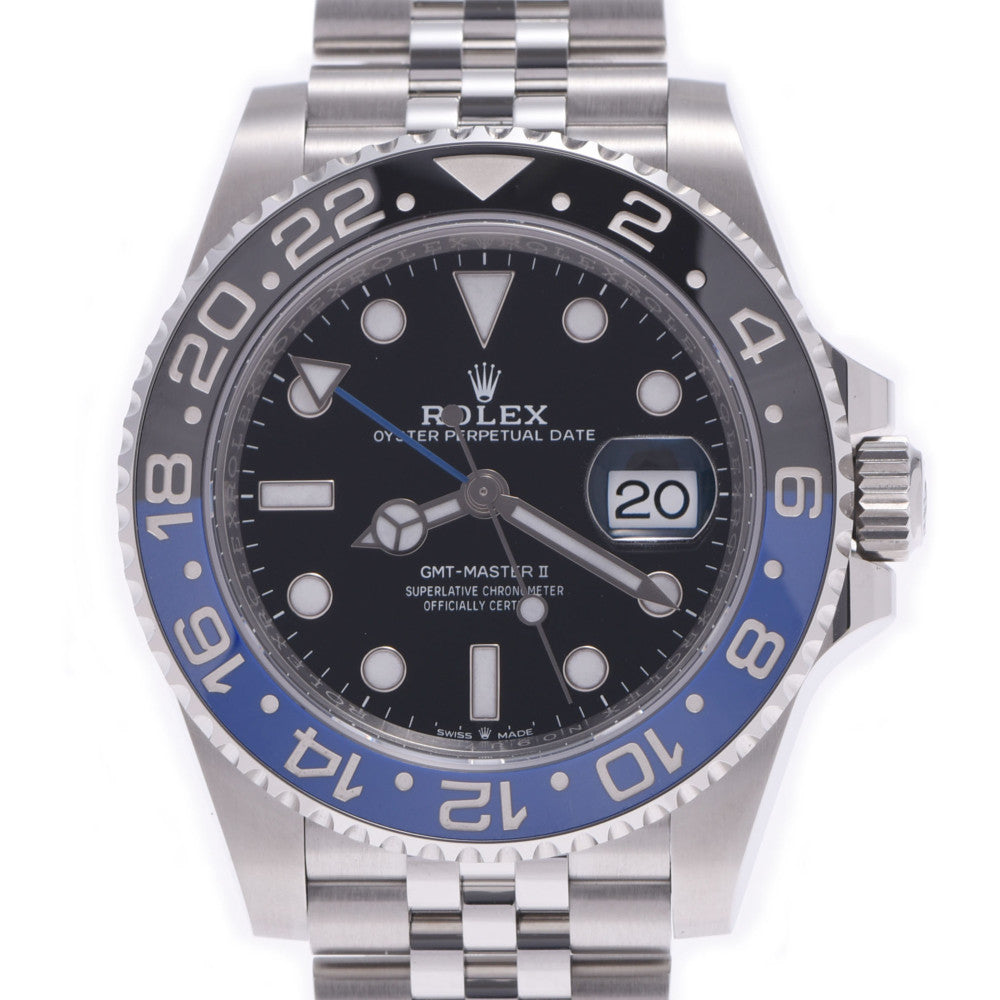 【現金特価】ROLEX ロレックス GMTマスター2 黒/青ベゼル 126710BLNR メンズ SS 腕時計 自動巻き 黒文字盤 未使用 