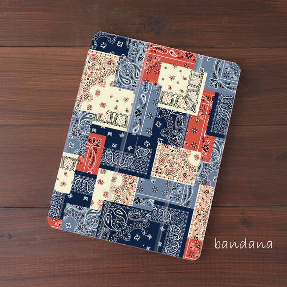 【名入れ可 iPadソフトケース】Bandana　※Apple Pencil収納付き