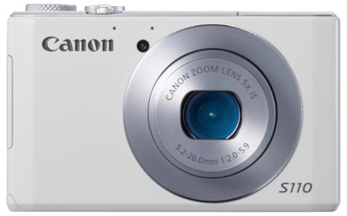 Canon デジタルカメラ PowerShot S110 約1210万画素 F2.0 光学5倍ズーム ホワイト 【!中古品!】