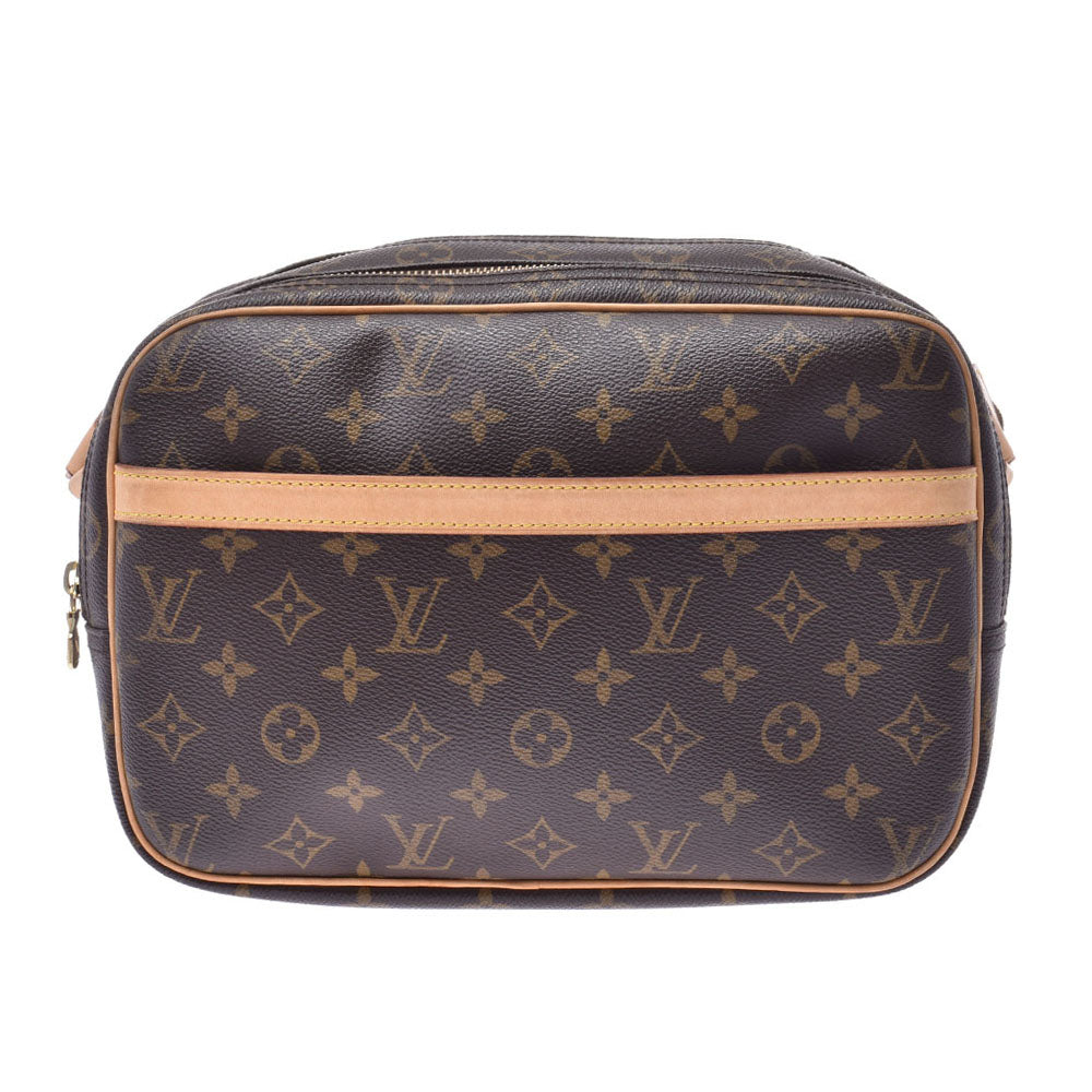 LOUIS VUITTON ルイヴィトンリポーターS  14145 ブラウン ゴールド金具 ユニセックス モノグラムキャンバス ショルダーバッグ M45254  中古