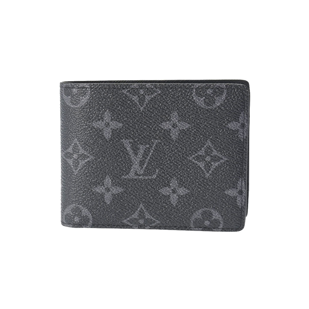 LOUIS VUITTON ルイヴィトン ポルトフォイユ ミュルティプル 黒/グレー M61695 メンズ モノグラムエクリプスキャンバス 二つ折り財布 新品 