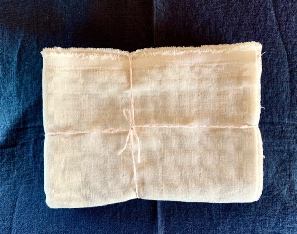 Organiccotton 3重ガーゼ生地（生成り色）50x100cmサイズ