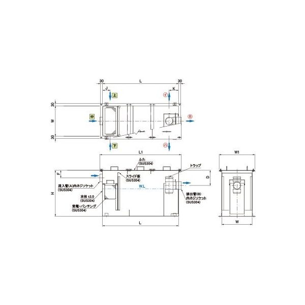 第一機材 グリーストラップ F型 SE-80SA-F 1個（直送品）