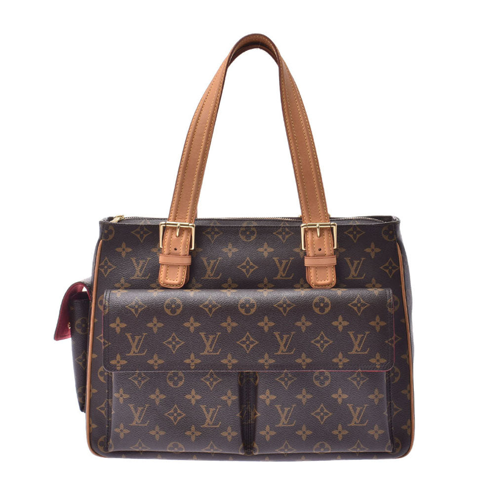 LOUIS VUITTON ルイヴィトンミュルティプリ シテ   モノグラム ブラウン レディース モノグラムキャンバス ハンドバッグ M51162  中古