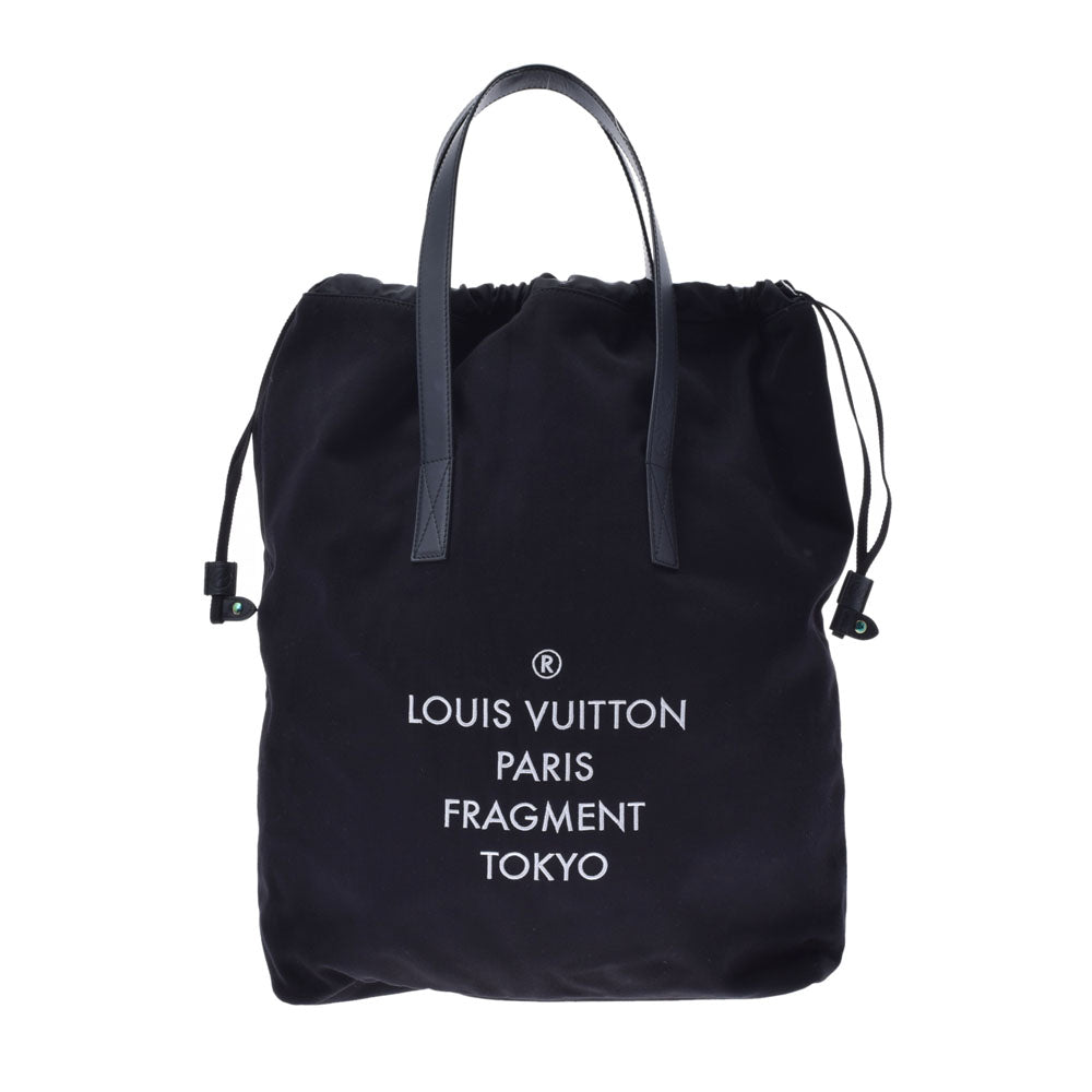 LOUIS VUITTON ルイヴィトン カバライト フラグメントコラボ レア 黒 M43415 メンズ キャンバス レザー トートバッグ Aランク 中古 