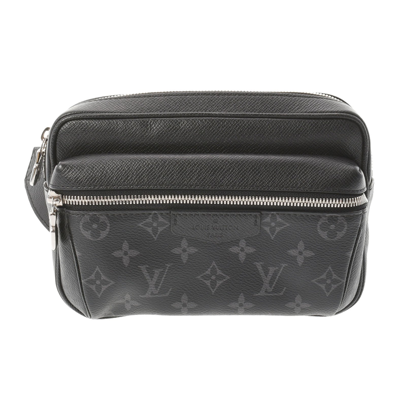 LOUIS VUITTON ルイヴィトン タイガラマ バムバッグ アウトドア ノワール M30245 メンズ レザー ボディバッグ Aランク 中古 