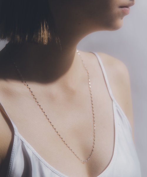 【les bon bon / ルボンボン】sunlight long necklace white gold サンライトロングネックレス ホワイトゴールド