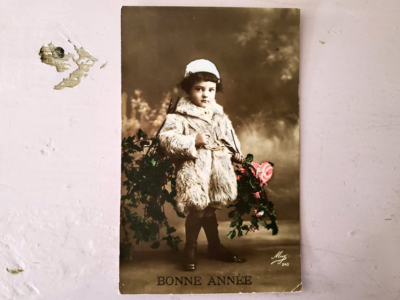 フランス 1900-1923年 Bonne Année 切手つきポストカード